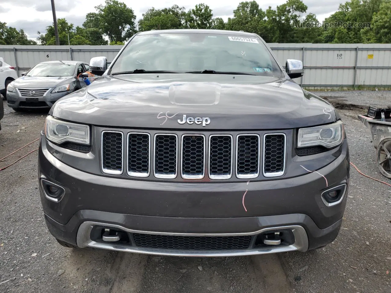 2014 Jeep Grand Cherokee Overland Угольный vin: 1C4RJFCG8EC134325