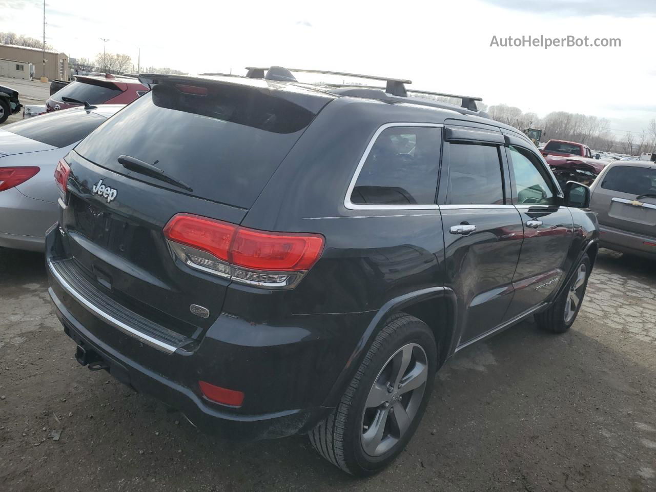 2014 Jeep Grand Cherokee Overland Black vin: 1C4RJFCG8EC196775