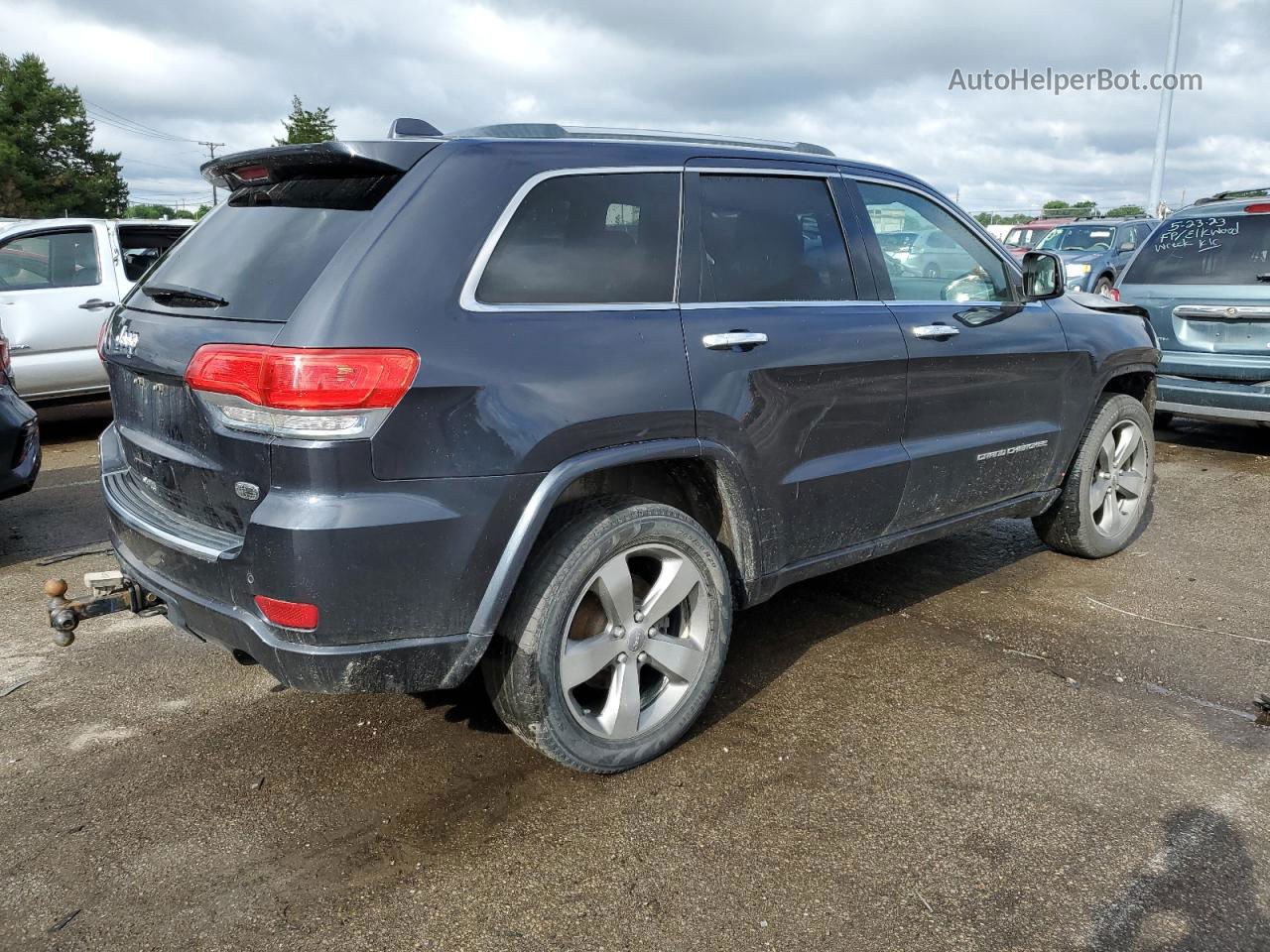 2014 Jeep Grand Cherokee Overland Black vin: 1C4RJFCG8EC219861