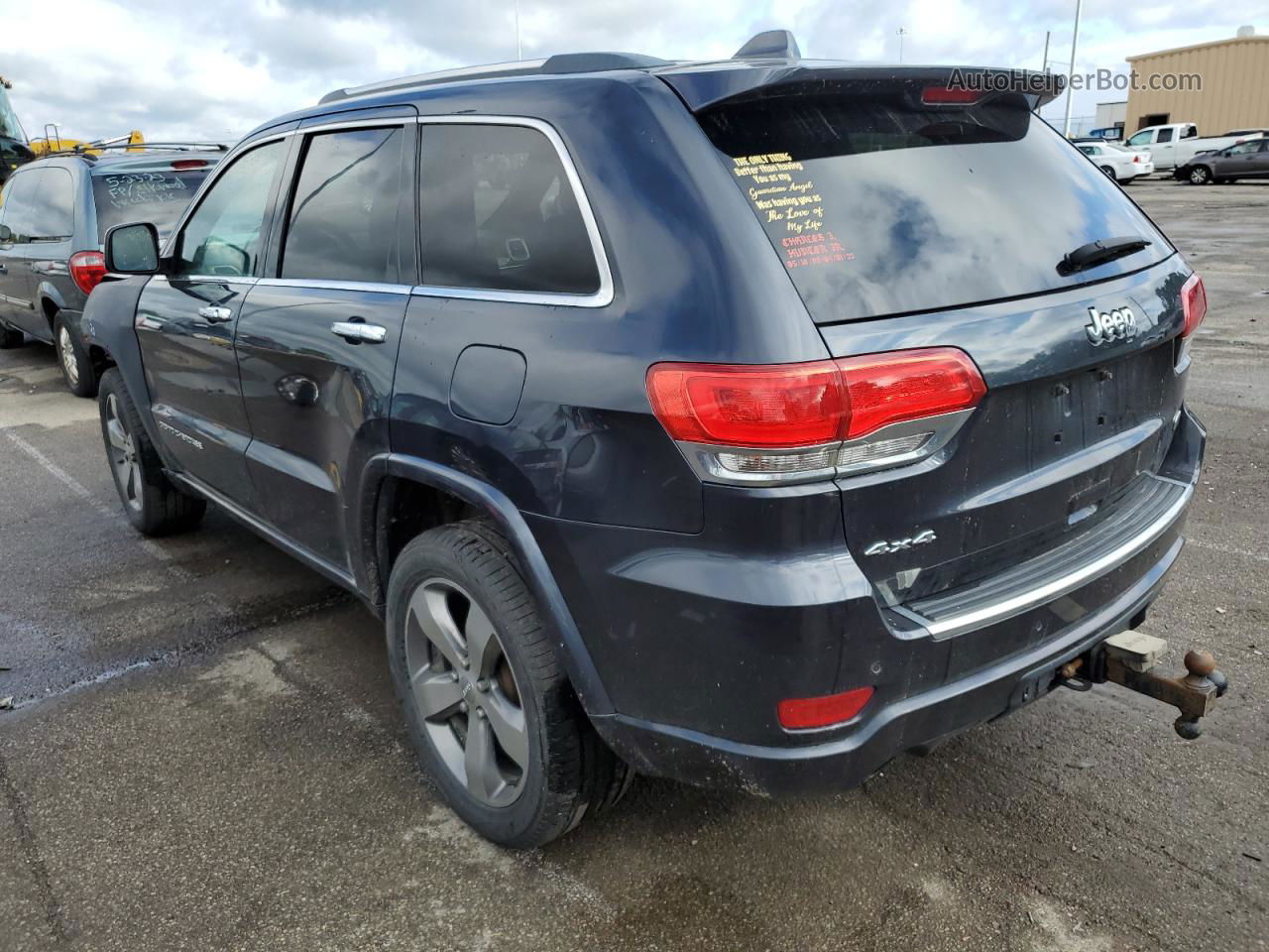 2014 Jeep Grand Cherokee Overland Black vin: 1C4RJFCG8EC219861