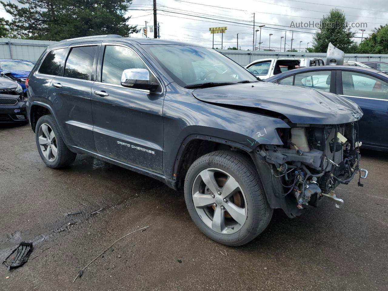 2014 Jeep Grand Cherokee Overland Black vin: 1C4RJFCG8EC219861