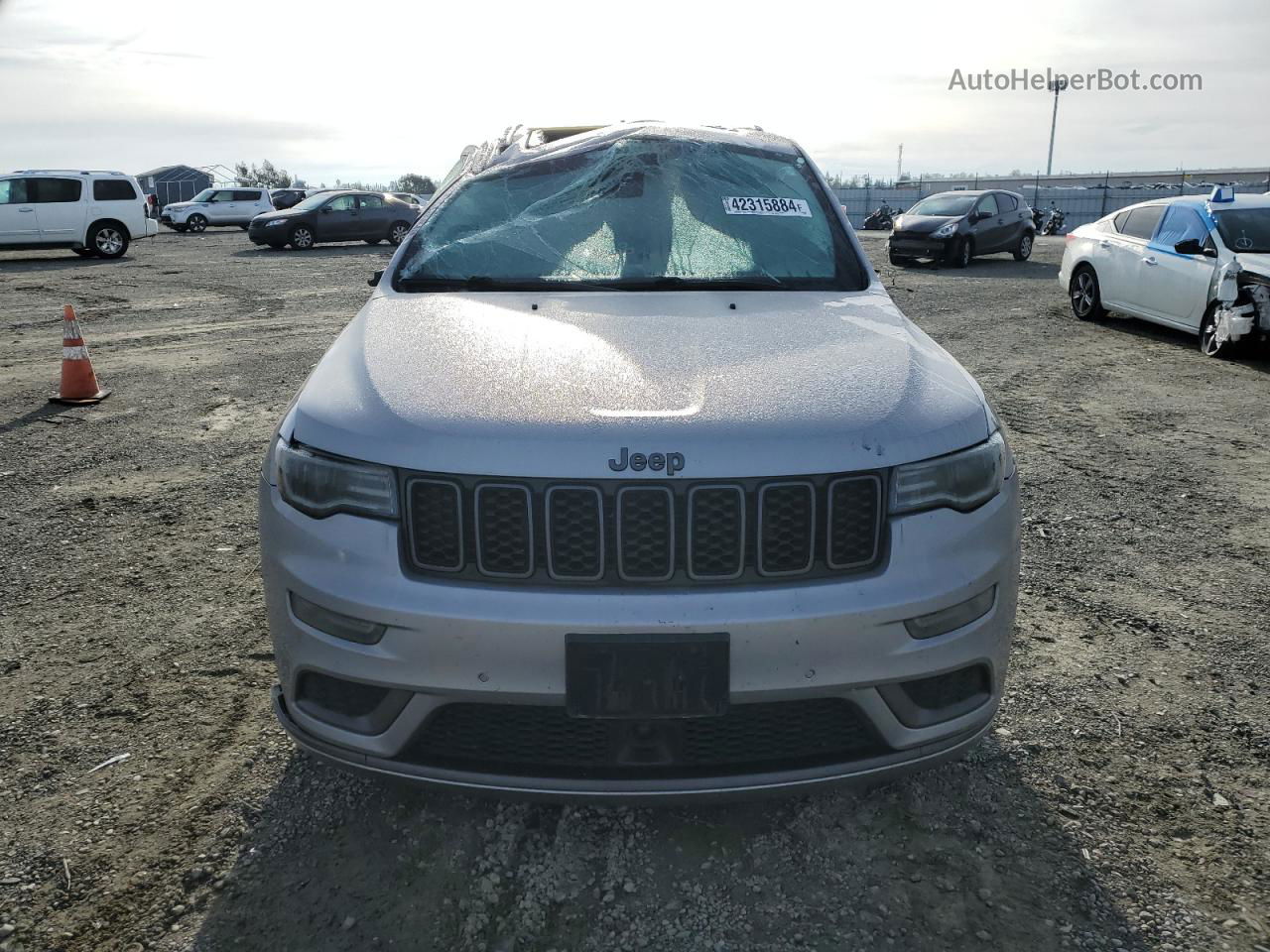 2021 Jeep Grand Cherokee Overland Серебряный vin: 1C4RJFCG8MC650103