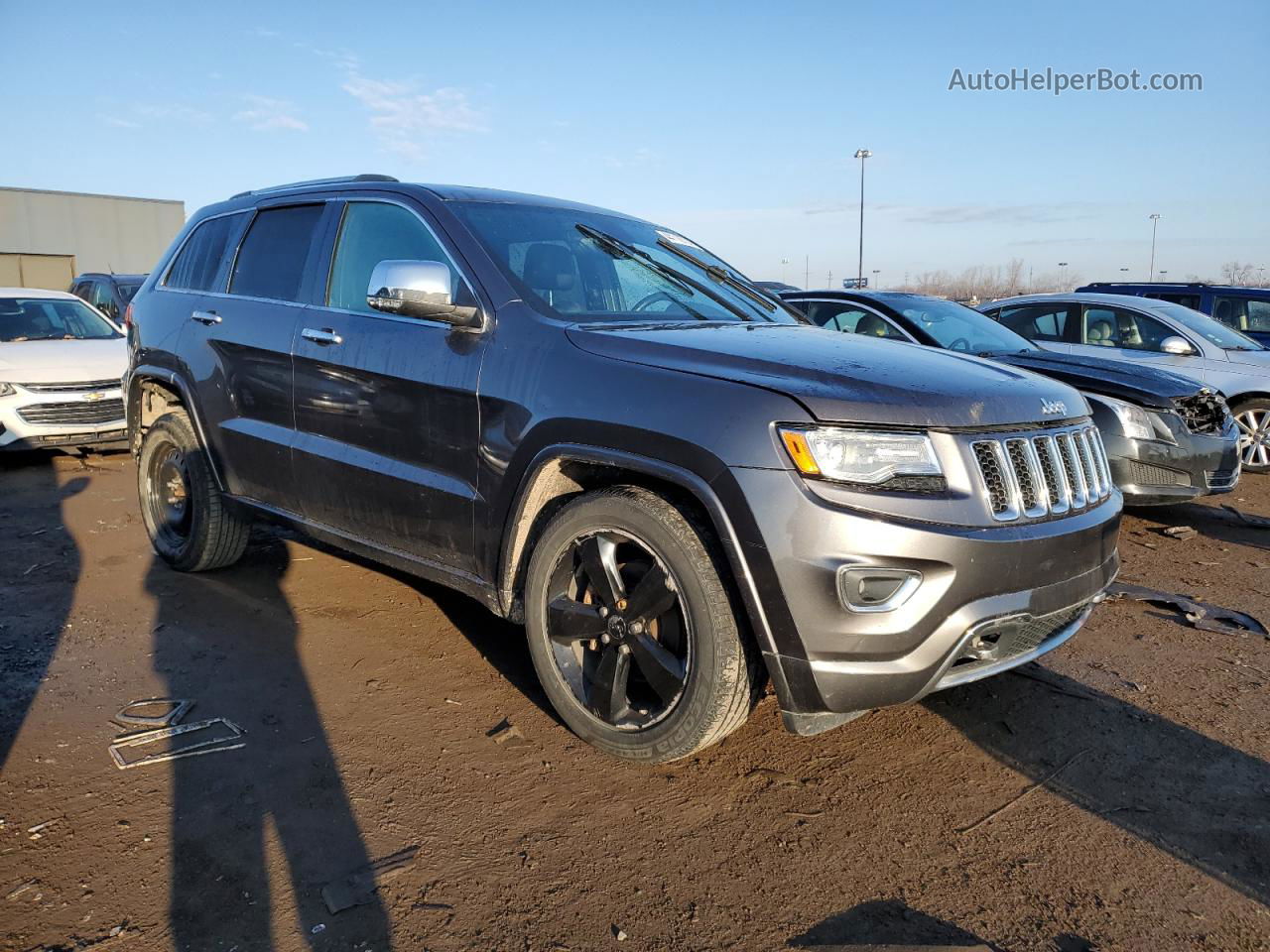 2014 Jeep Grand Cherokee Overland Gray vin: 1C4RJFCG9EC305678