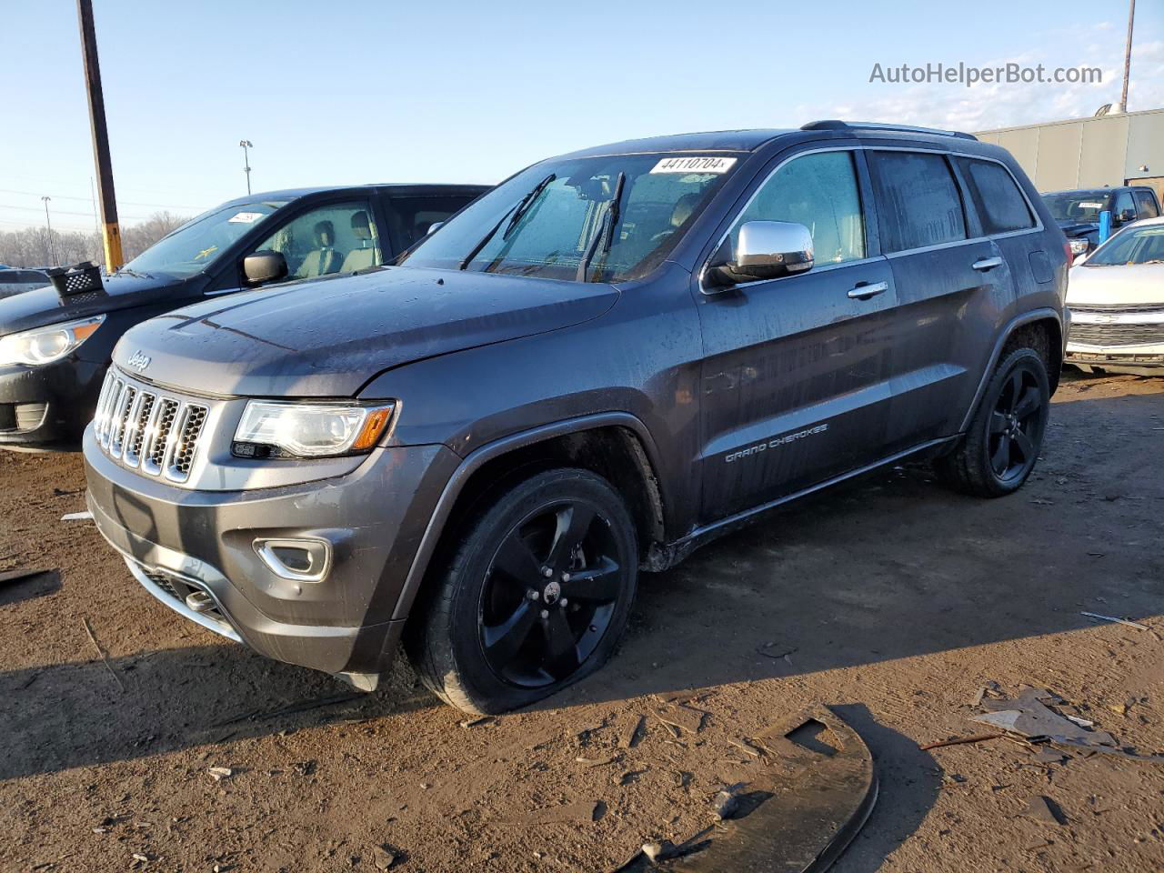 2014 Jeep Grand Cherokee Overland Gray vin: 1C4RJFCG9EC305678