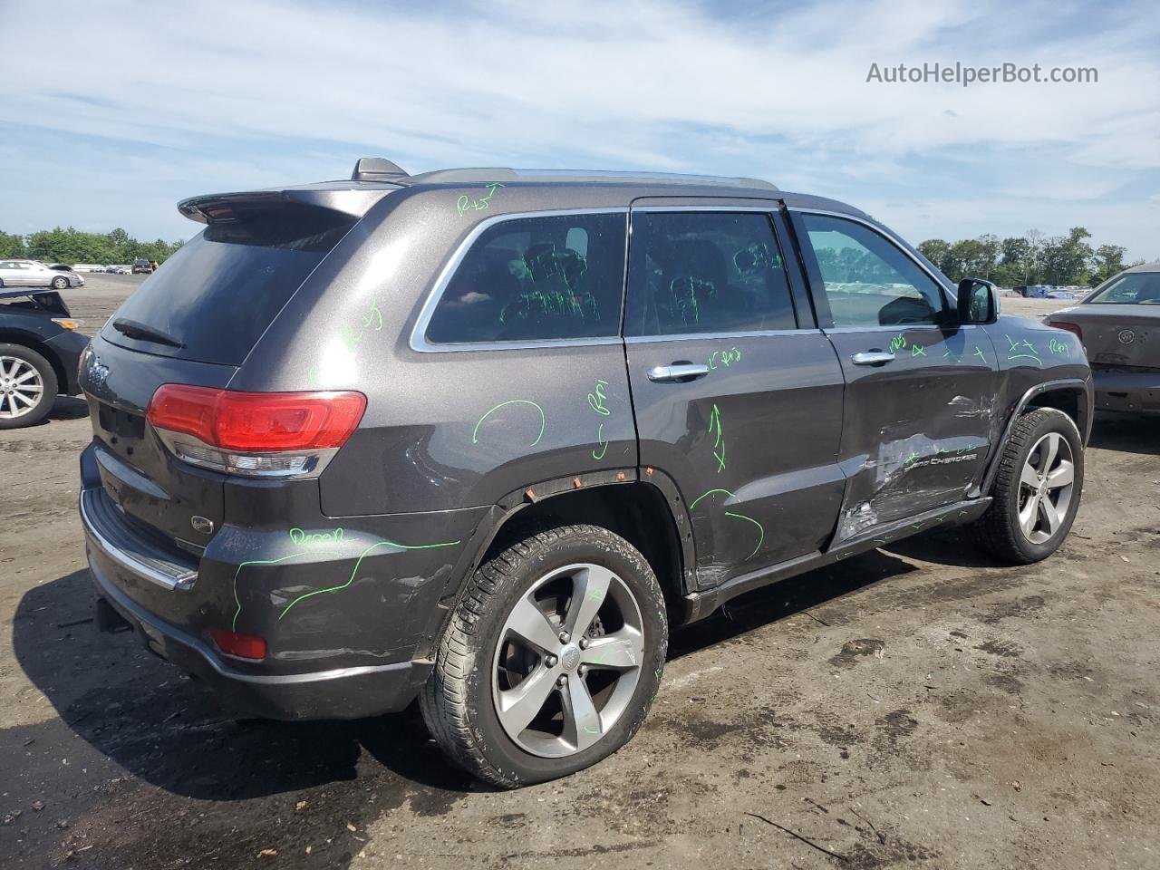 2014 Jeep Grand Cherokee Overland Черный vin: 1C4RJFCGXEC324272