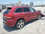 2014 Jeep Grand Cherokee Overland Red vin: 1C4RJFCGXEC335871