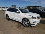 2014 Jeep Grand Cherokee Overland White vin: 1C4RJFCGXEC467478