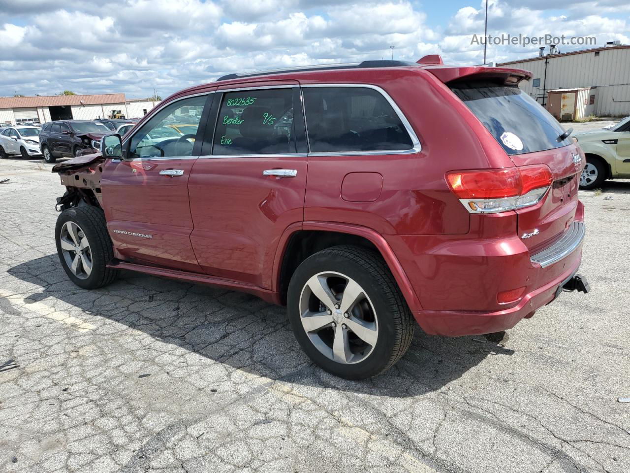 2014 Jeep Grand Cherokee Overland Burgundy vin: 1C4RJFCGXEC502844