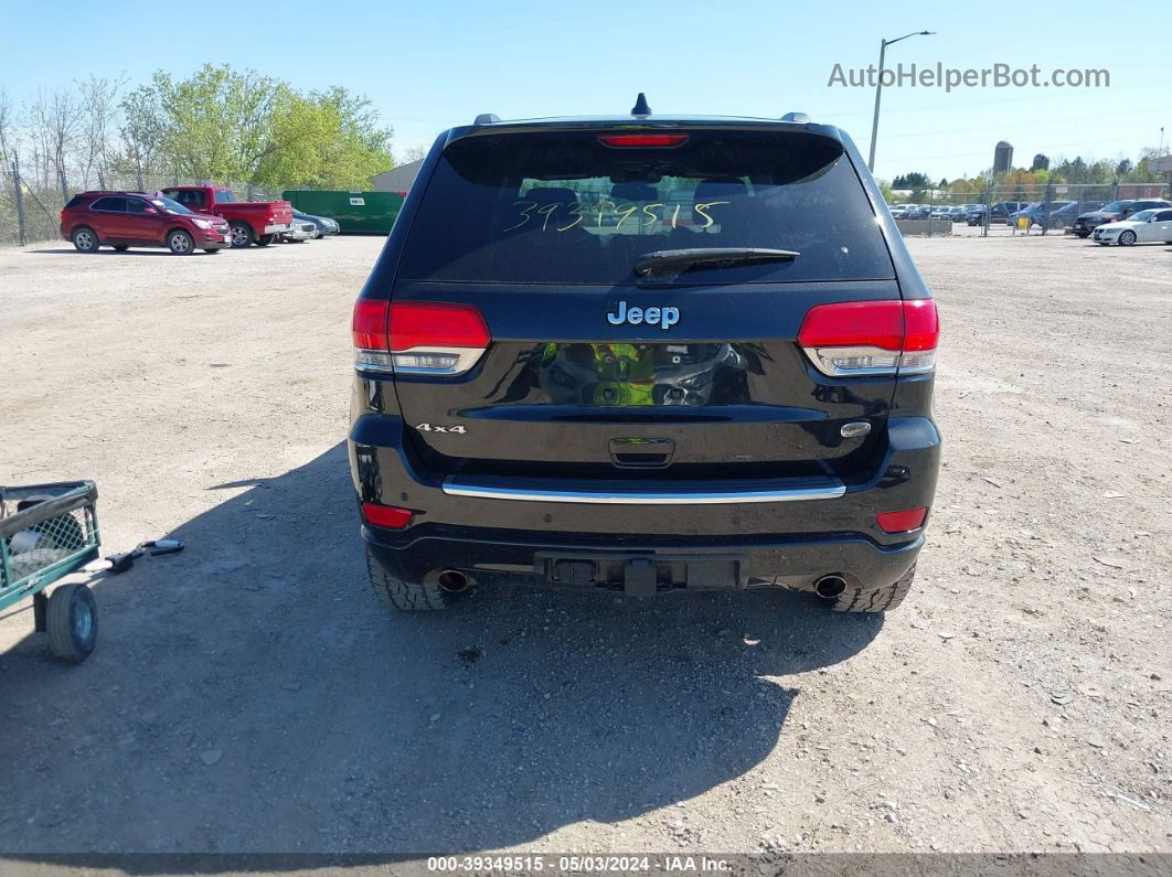 2015 Jeep Grand Cherokee Overland Black vin: 1C4RJFCGXFC166470