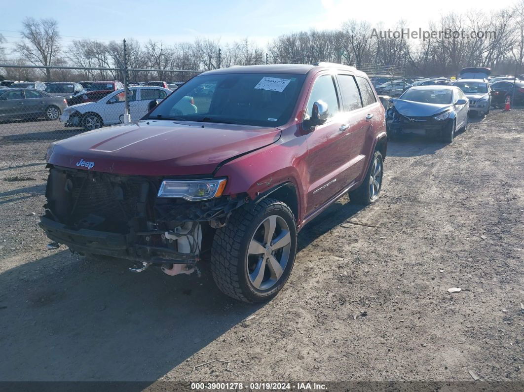 2015 Jeep Grand Cherokee Overland Burgundy vin: 1C4RJFCGXFC847566