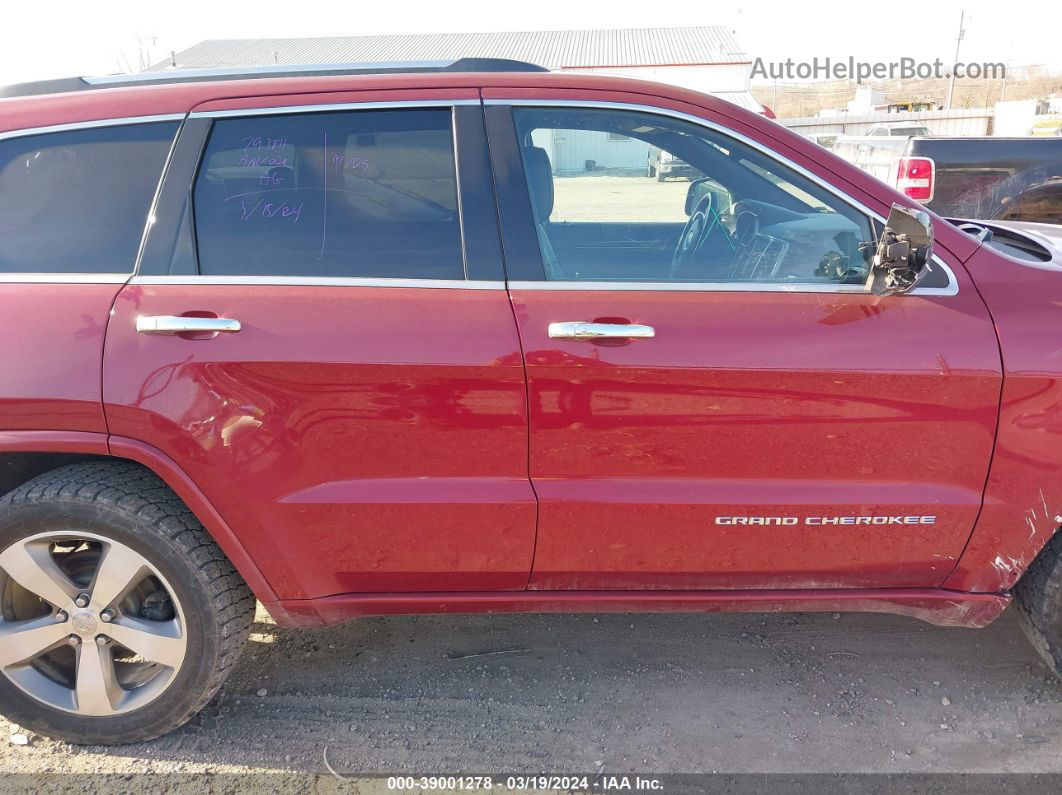 2015 Jeep Grand Cherokee Overland Burgundy vin: 1C4RJFCGXFC847566