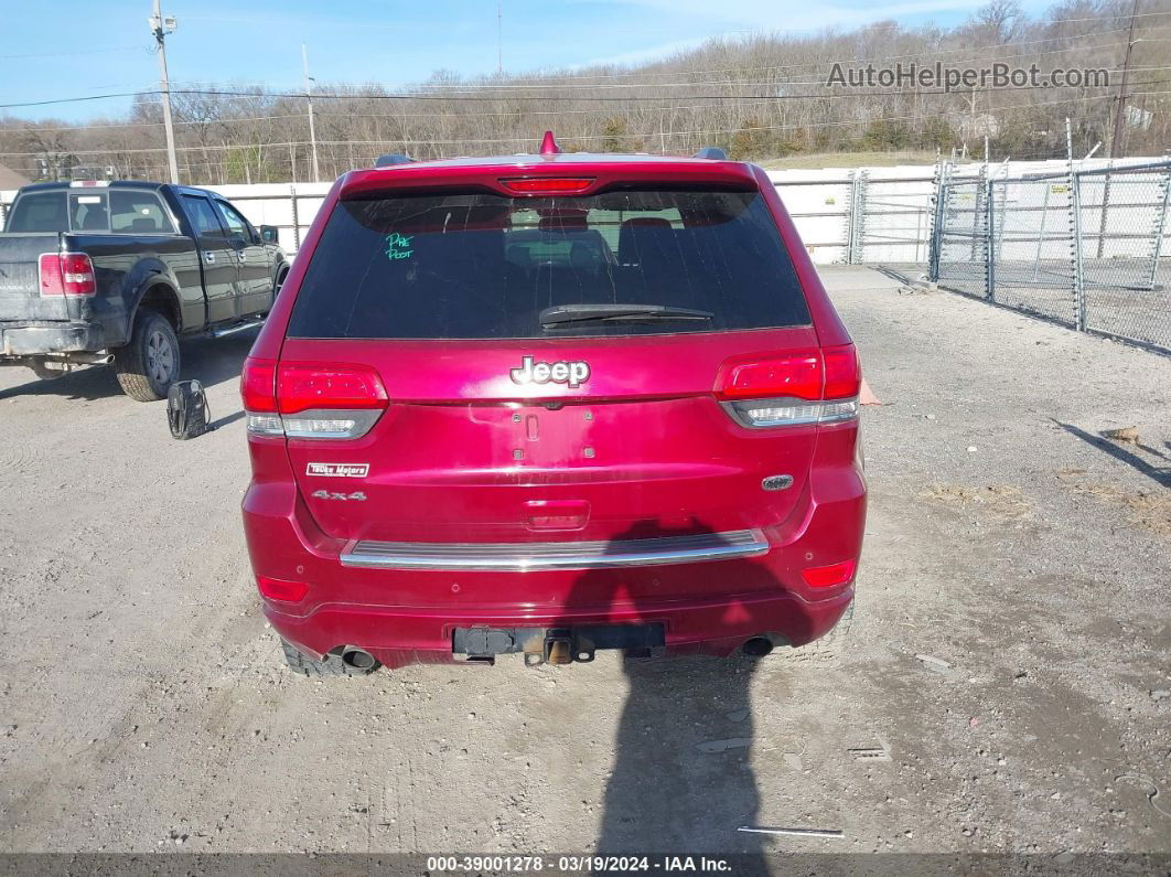 2015 Jeep Grand Cherokee Overland Burgundy vin: 1C4RJFCGXFC847566