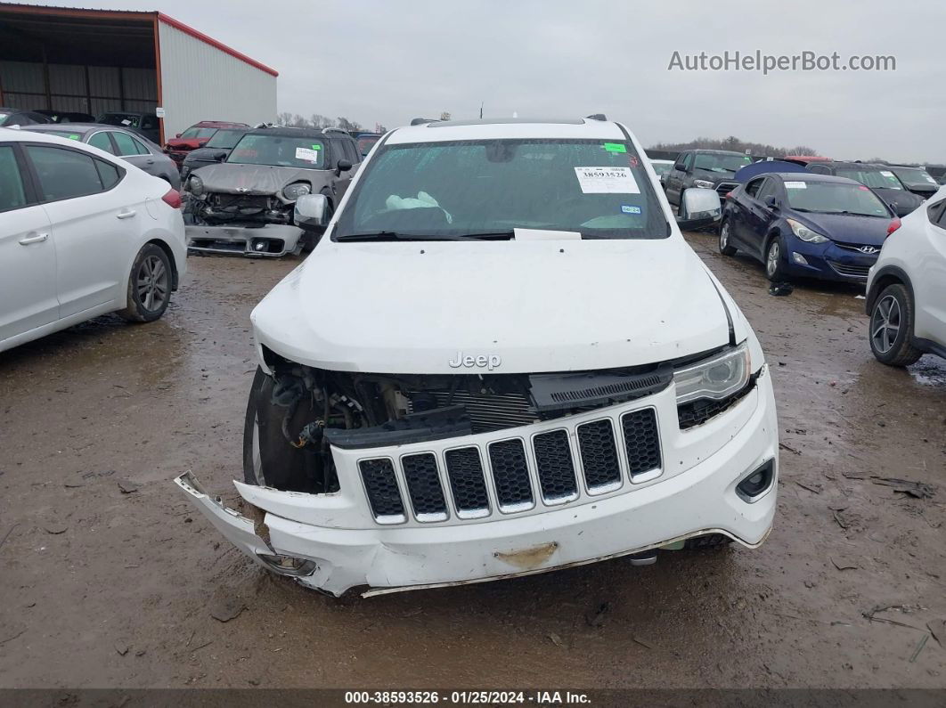 2015 Jeep Grand Cherokee Overland White vin: 1C4RJFCGXFC951166