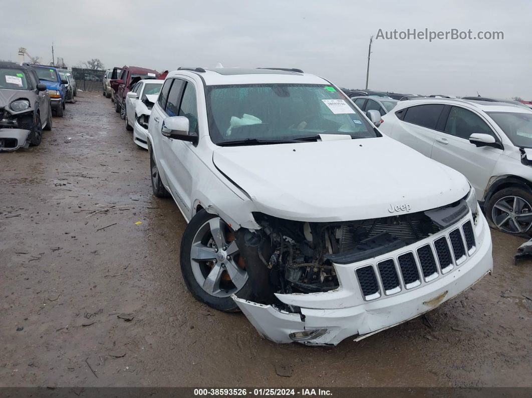 2015 Jeep Grand Cherokee Overland White vin: 1C4RJFCGXFC951166