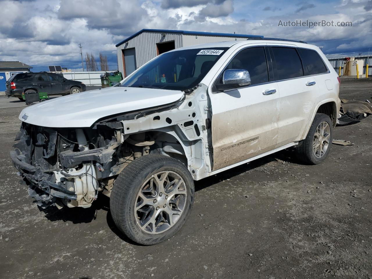 2019 Jeep Grand Cherokee Overland White vin: 1C4RJFCGXKC592606