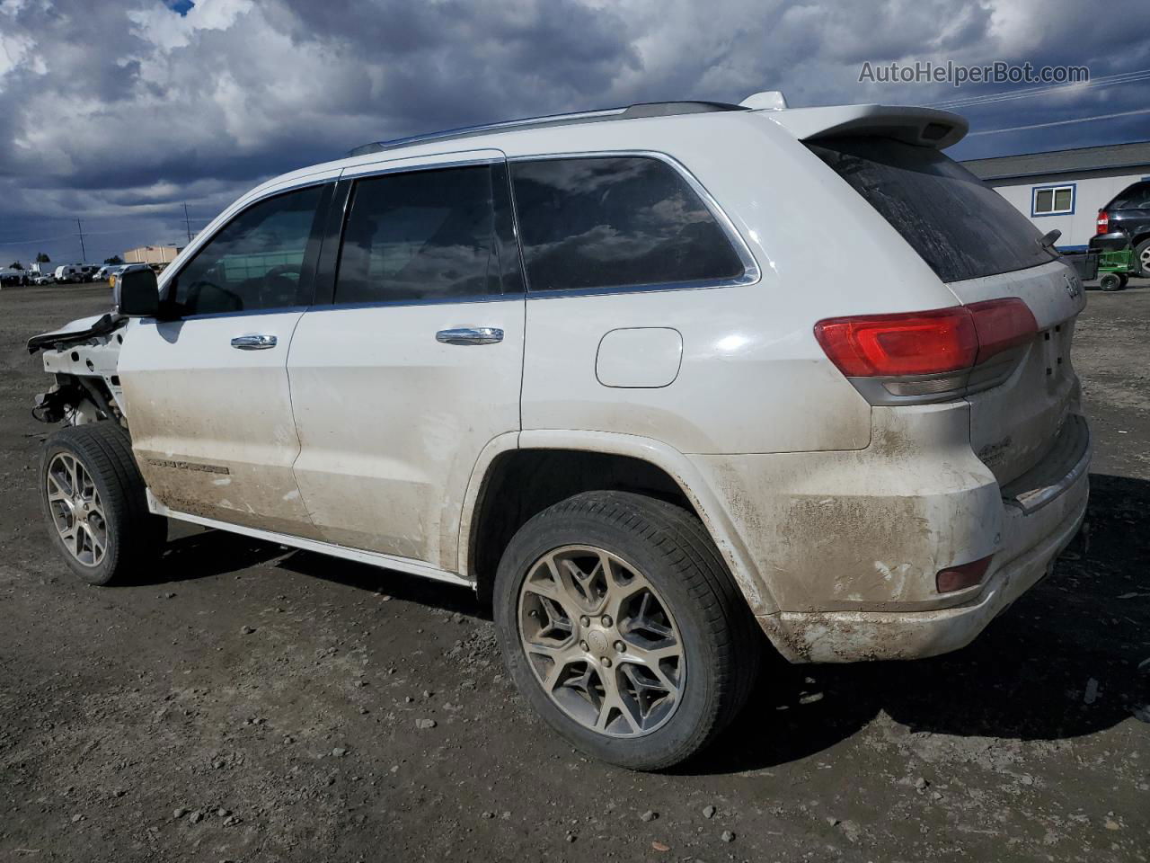 2019 Jeep Grand Cherokee Overland White vin: 1C4RJFCGXKC592606