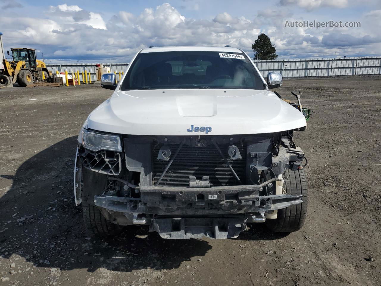 2019 Jeep Grand Cherokee Overland White vin: 1C4RJFCGXKC592606