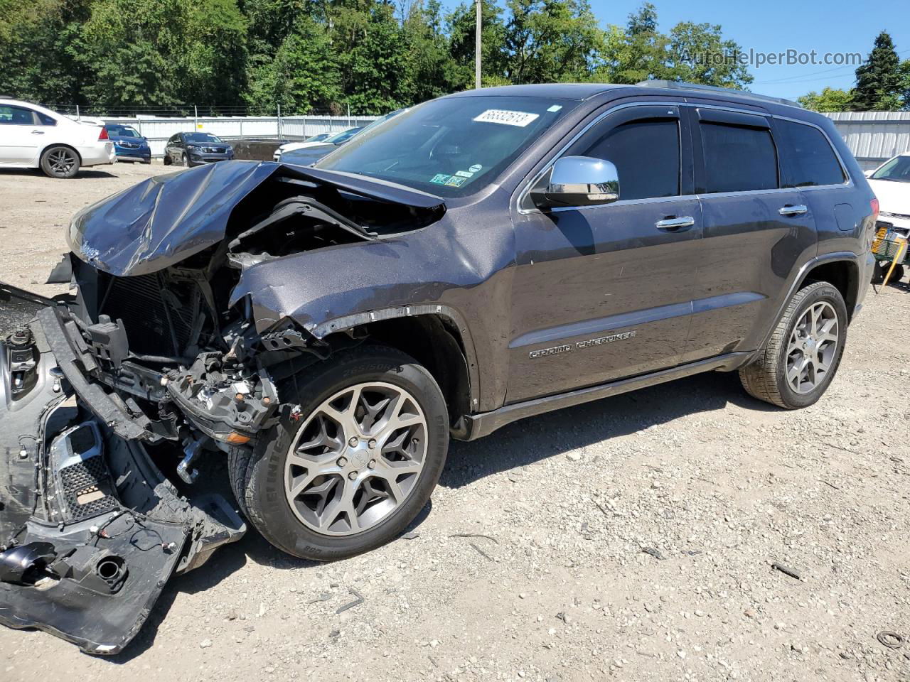 2019 Jeep Grand Cherokee Overland Gray vin: 1C4RJFCGXKC624082