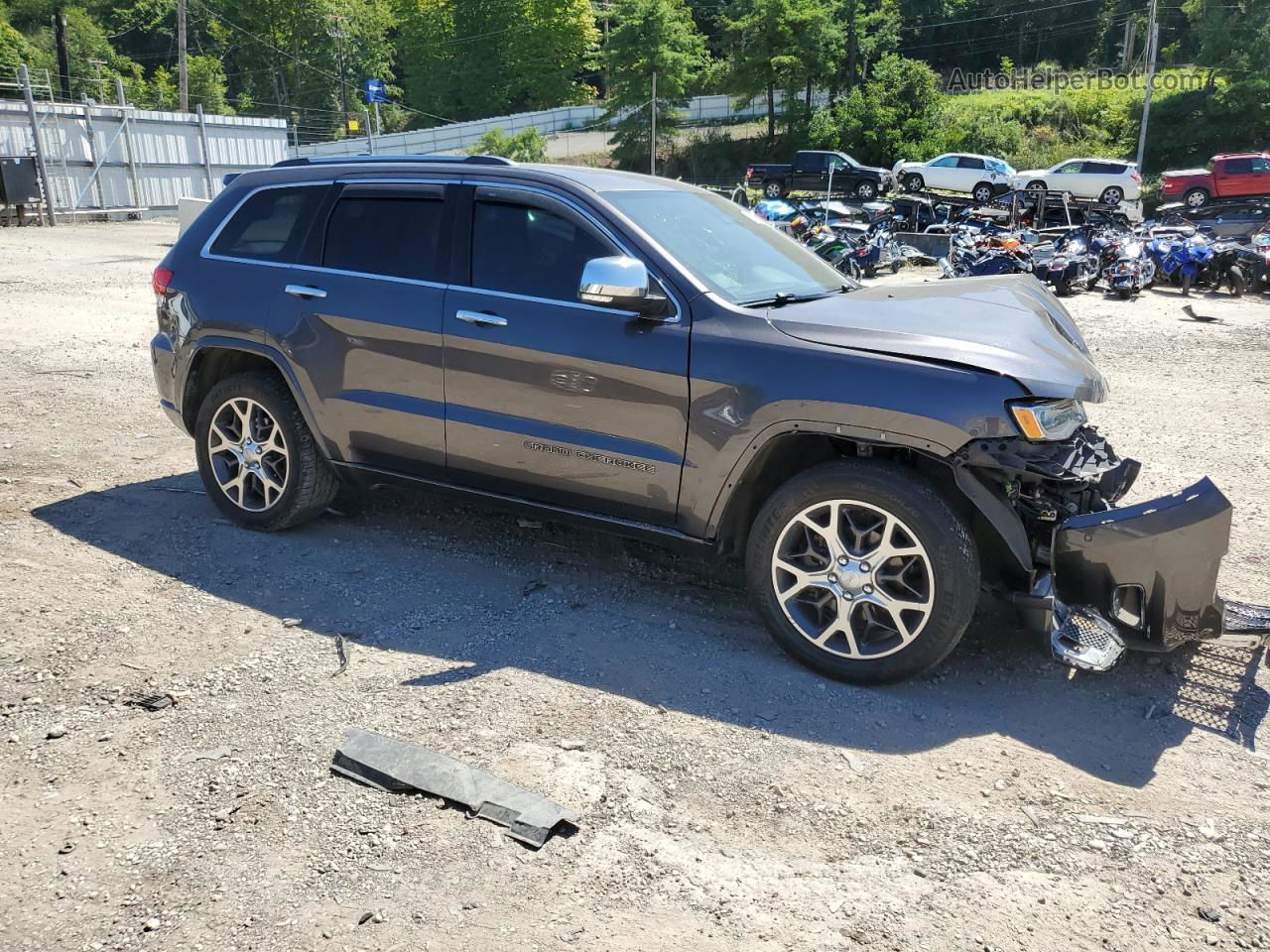 2019 Jeep Grand Cherokee Overland Gray vin: 1C4RJFCGXKC624082