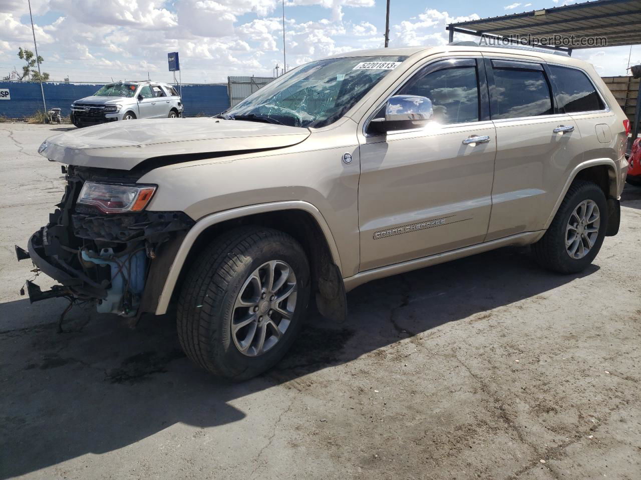 2014 Jeep Grand Cherokee Overland Золотой vin: 1C4RJFCM1EC298828