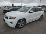 2014 Jeep Grand Cherokee Overland White vin: 1C4RJFCM2EC417535