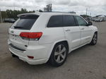 2014 Jeep Grand Cherokee Overland White vin: 1C4RJFCM2EC417535