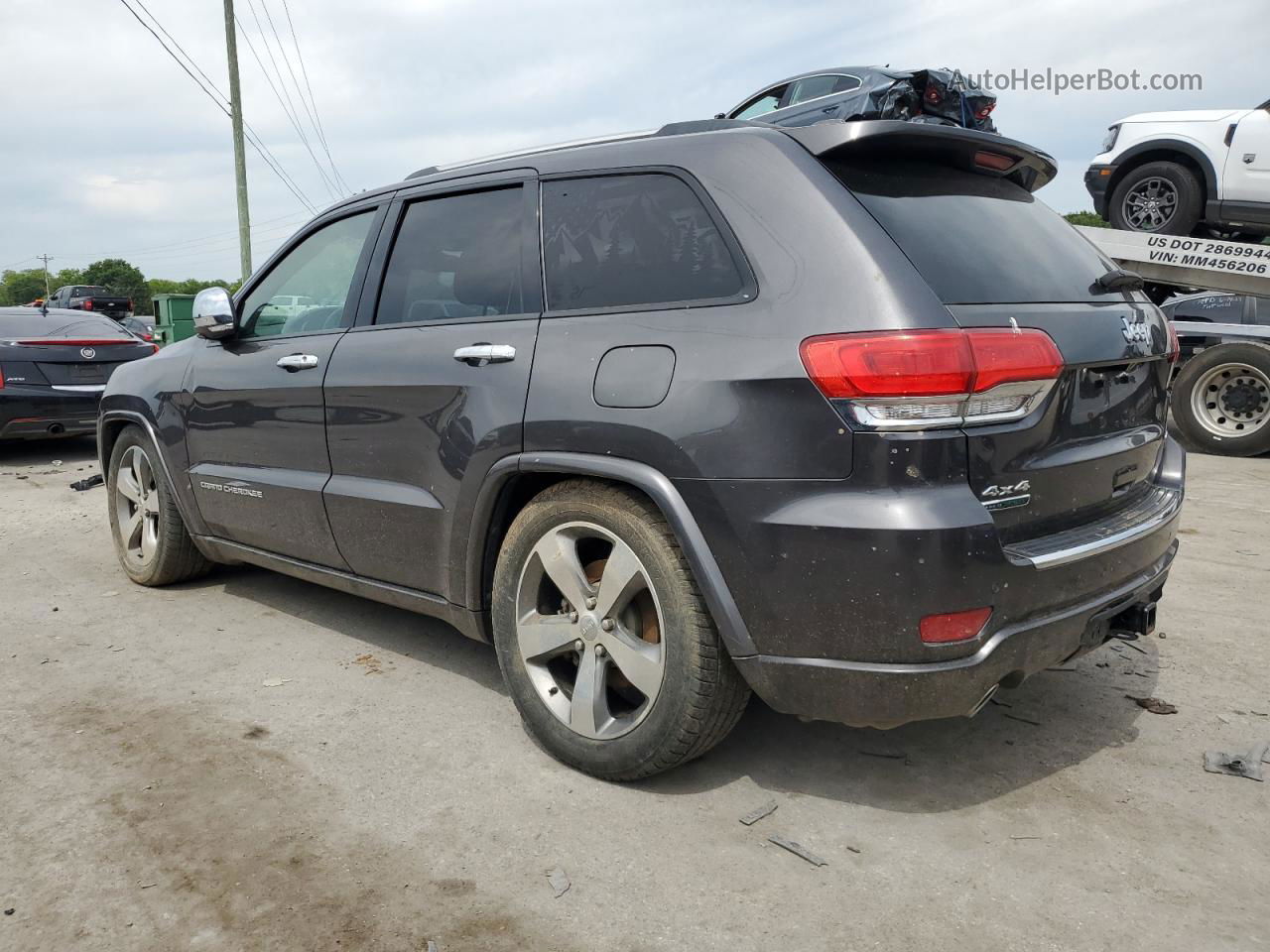 2014 Jeep Grand Cherokee Overland Gray vin: 1C4RJFCM4EC298404