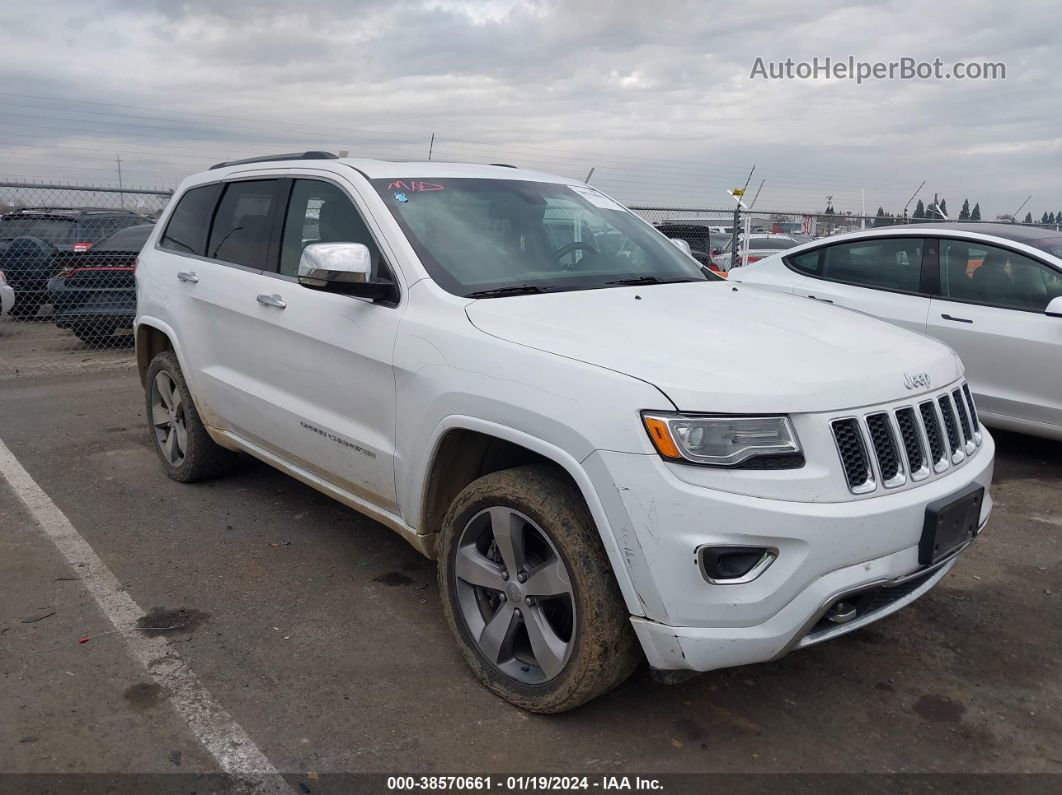 2015 Jeep Grand Cherokee Overland White vin: 1C4RJFCM5FC215497