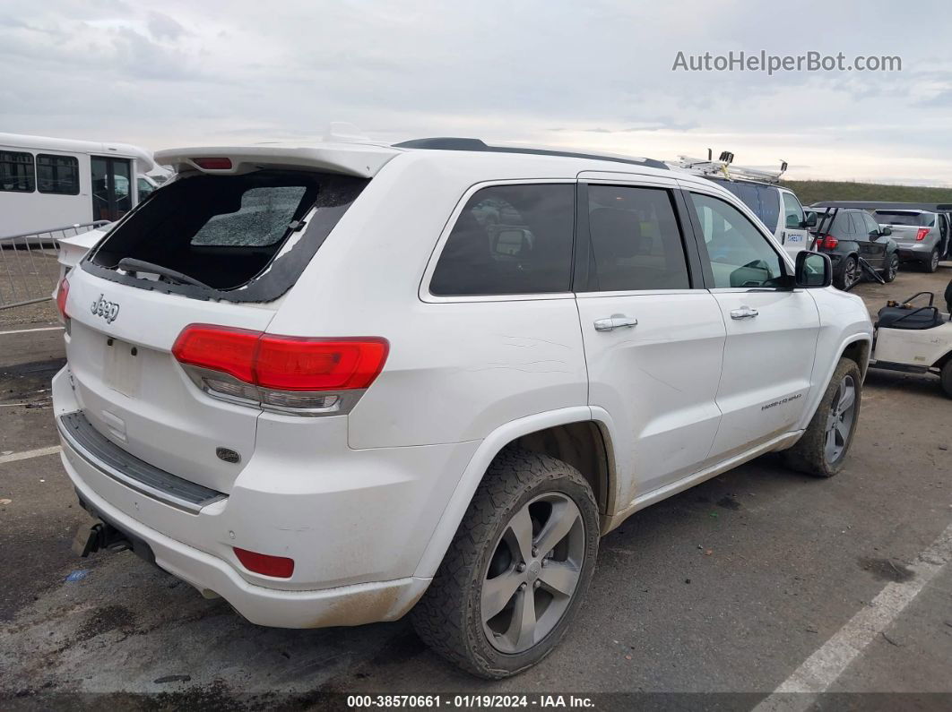 2015 Jeep Grand Cherokee Overland White vin: 1C4RJFCM5FC215497