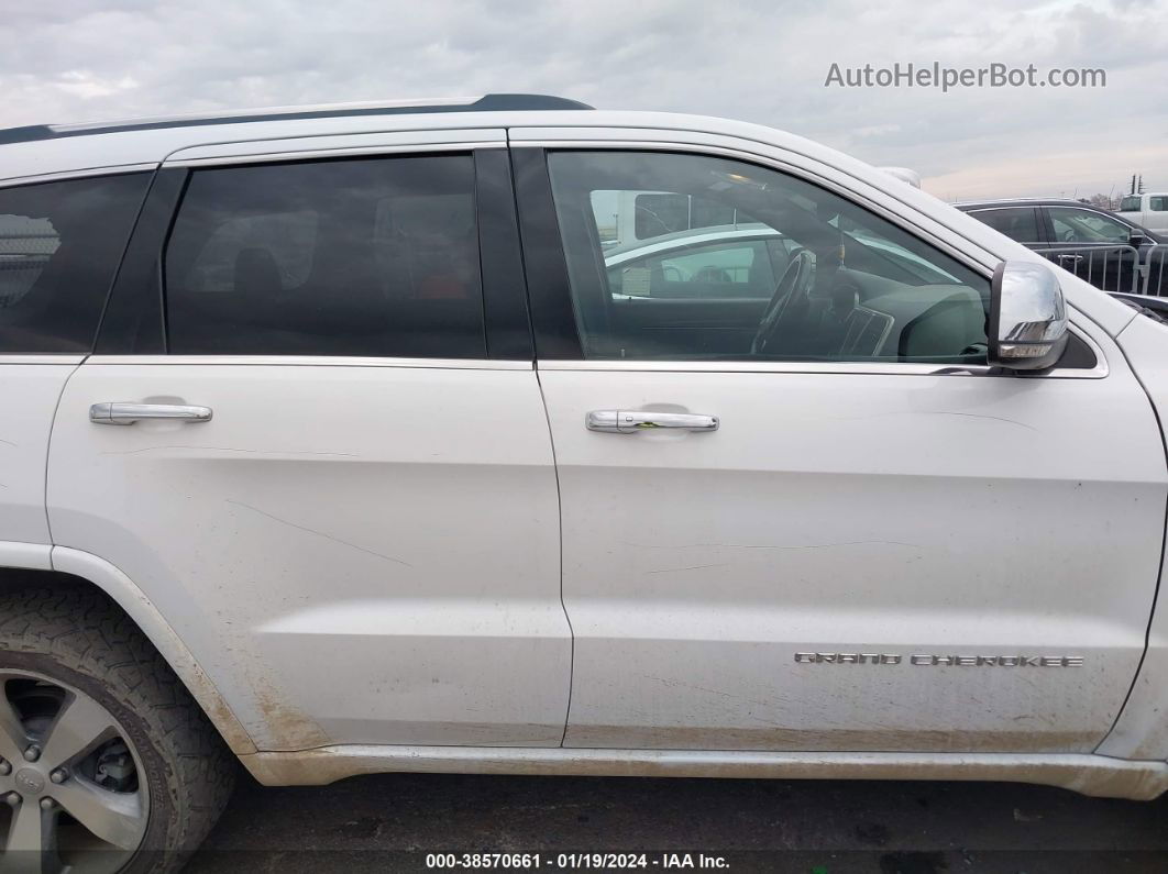 2015 Jeep Grand Cherokee Overland White vin: 1C4RJFCM5FC215497