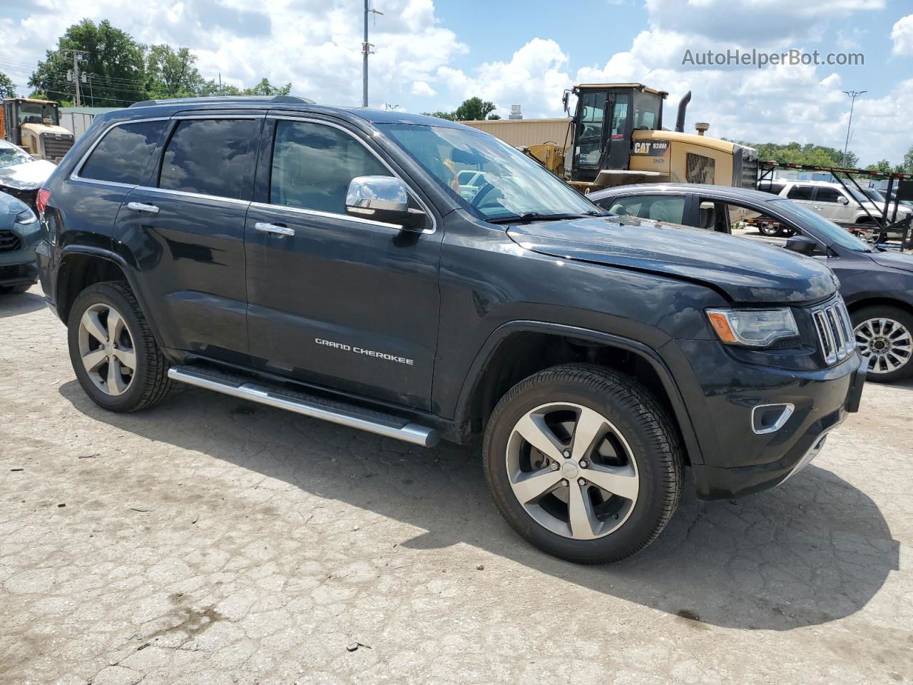 2014 Jeep Grand Cherokee Overland Black vin: 1C4RJFCM8EC305841