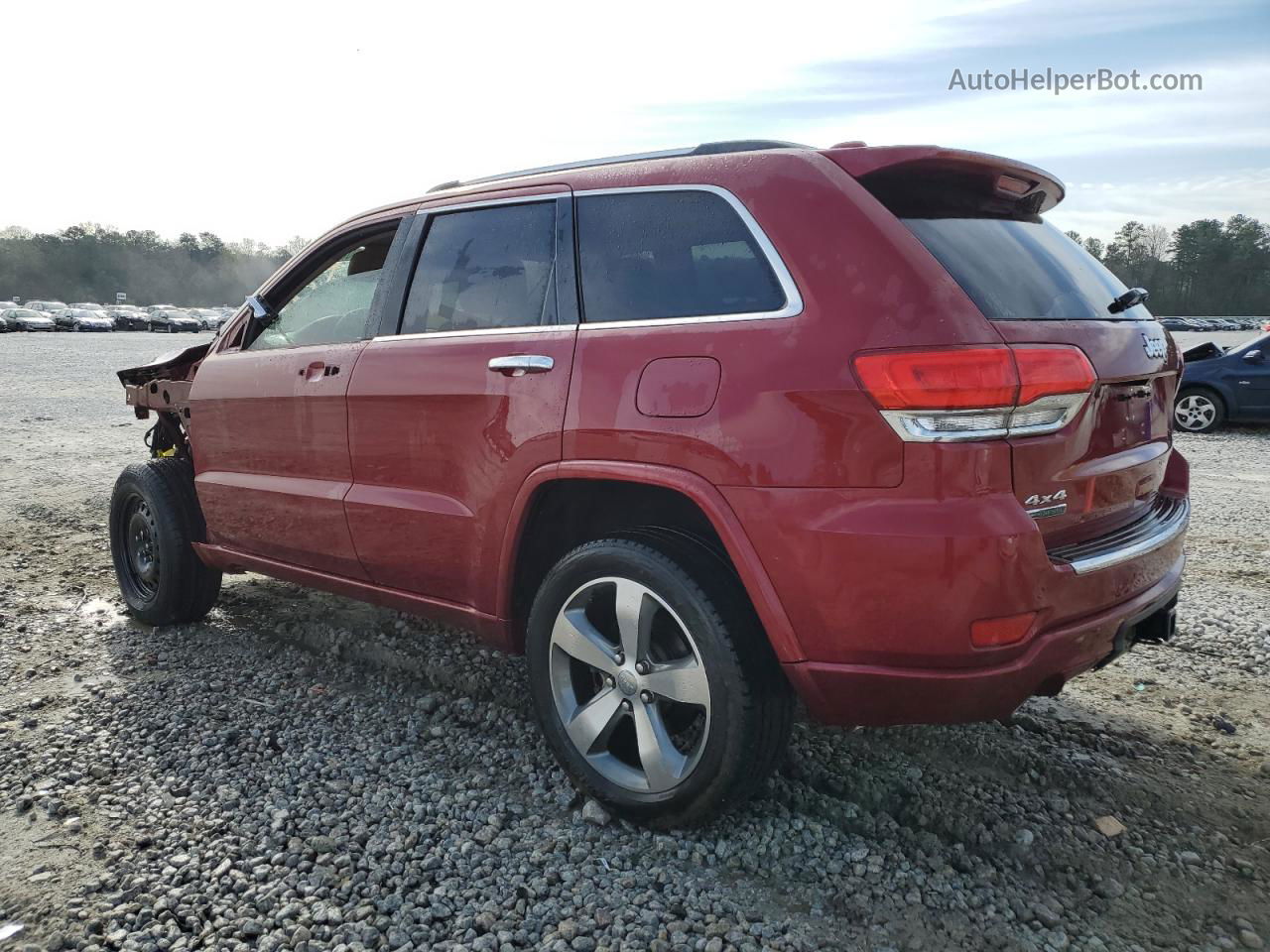 2014 Jeep Grand Cherokee Overland Бордовый vin: 1C4RJFCM8EC422996