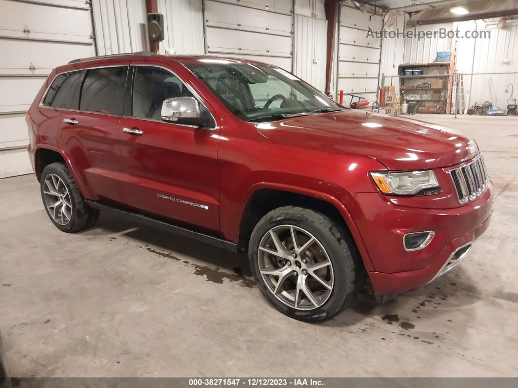 2015 Jeep Grand Cherokee Overland Red vin: 1C4RJFCT2FC215237