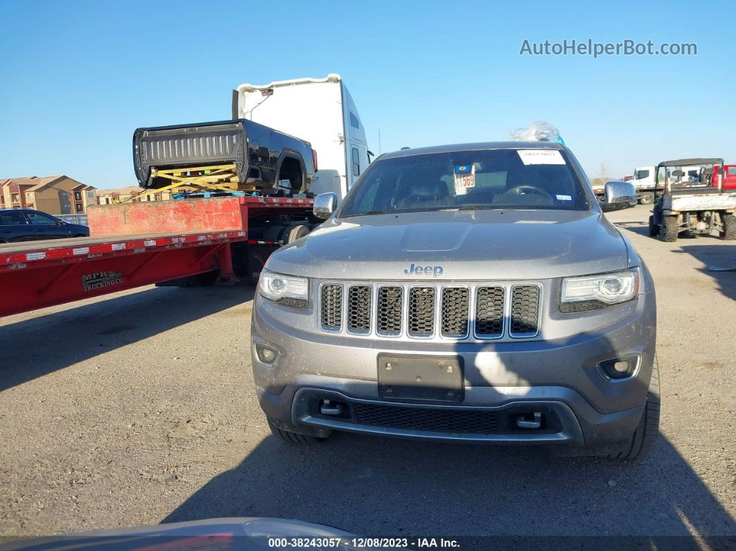 2015 Jeep Grand Cherokee Overland Silver vin: 1C4RJFCT2FC661825