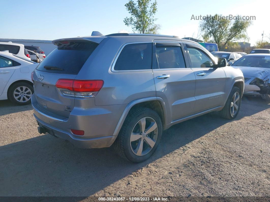 2015 Jeep Grand Cherokee Overland Silver vin: 1C4RJFCT2FC661825