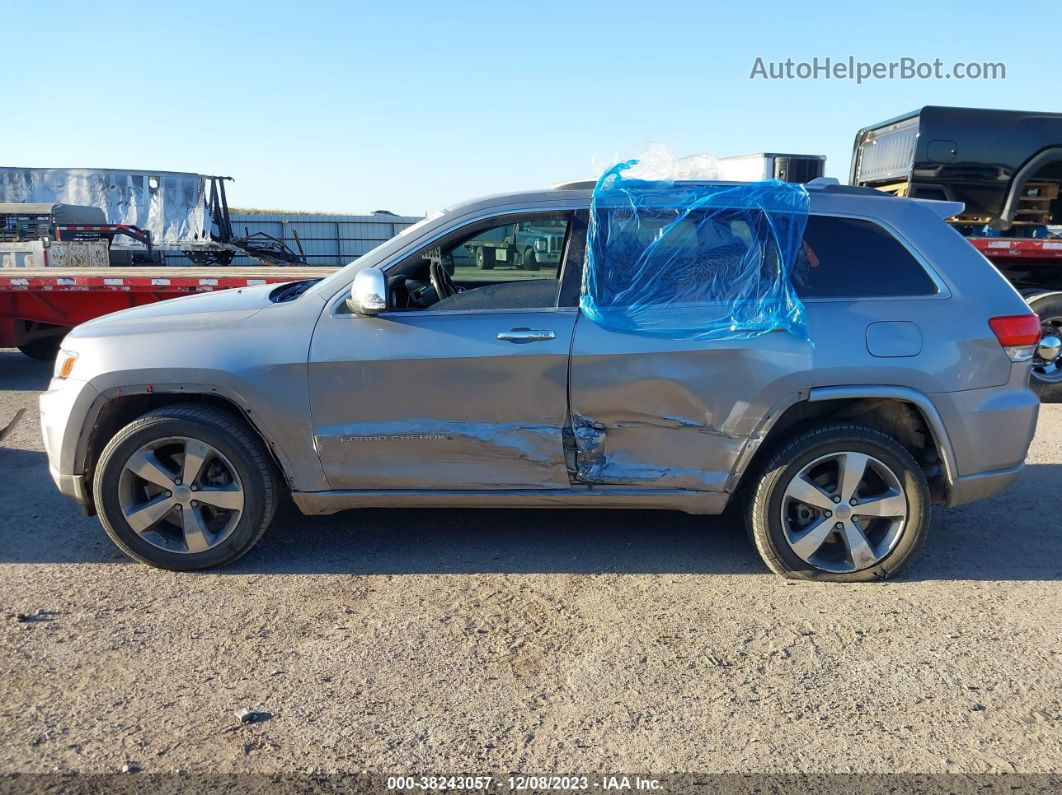 2015 Jeep Grand Cherokee Overland Silver vin: 1C4RJFCT2FC661825