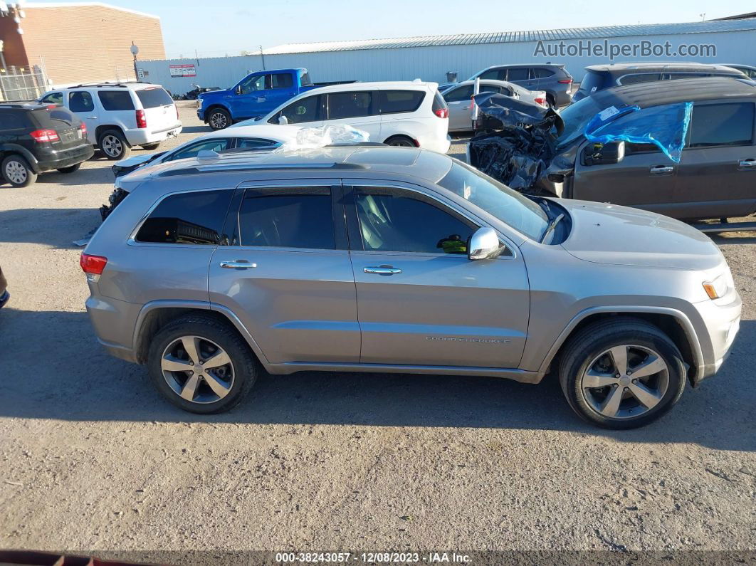 2015 Jeep Grand Cherokee Overland Silver vin: 1C4RJFCT2FC661825