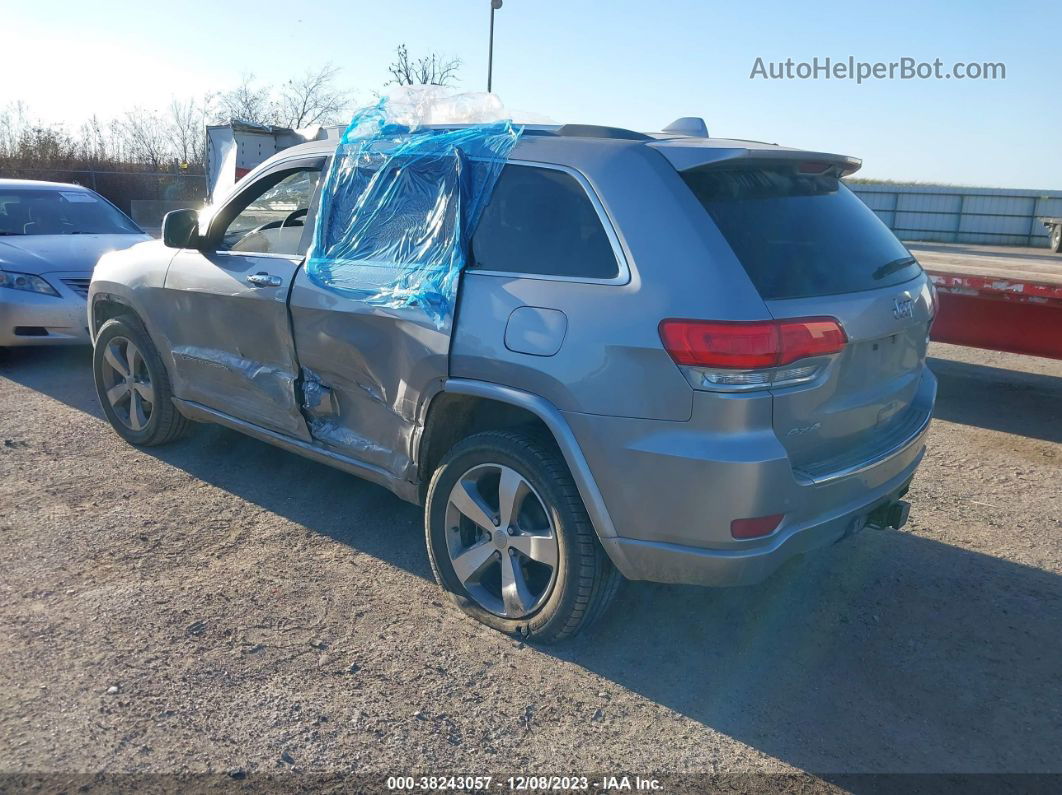 2015 Jeep Grand Cherokee Overland Silver vin: 1C4RJFCT2FC661825