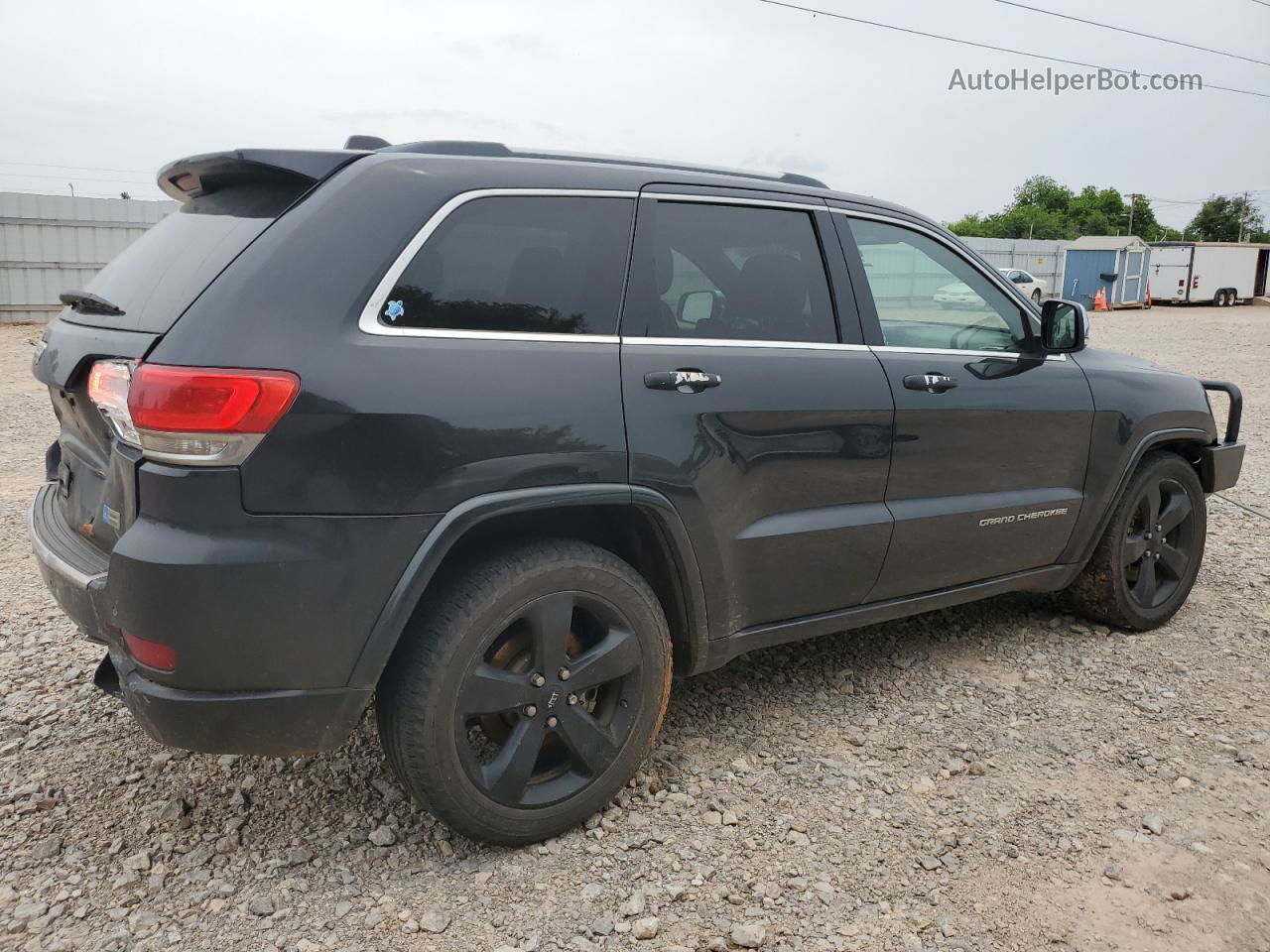 2014 Jeep Grand Cherokee Overland Black vin: 1C4RJFCT3EC197233