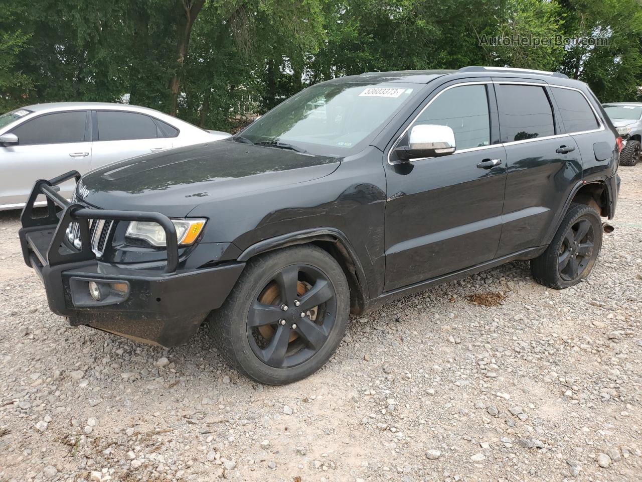 2014 Jeep Grand Cherokee Overland Black vin: 1C4RJFCT3EC197233