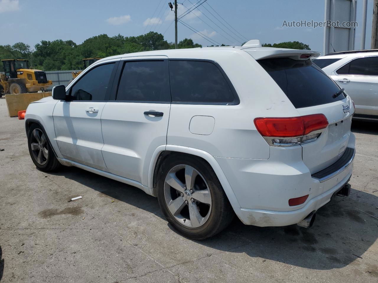 2014 Jeep Grand Cherokee Overland White vin: 1C4RJFCT6EC337565