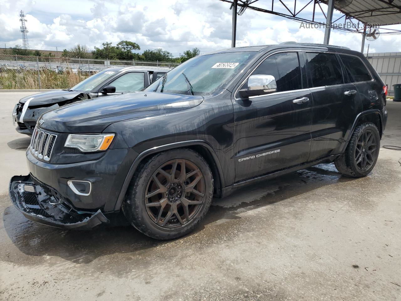 2014 Jeep Grand Cherokee Overland Black vin: 1C4RJFCT7EC264688