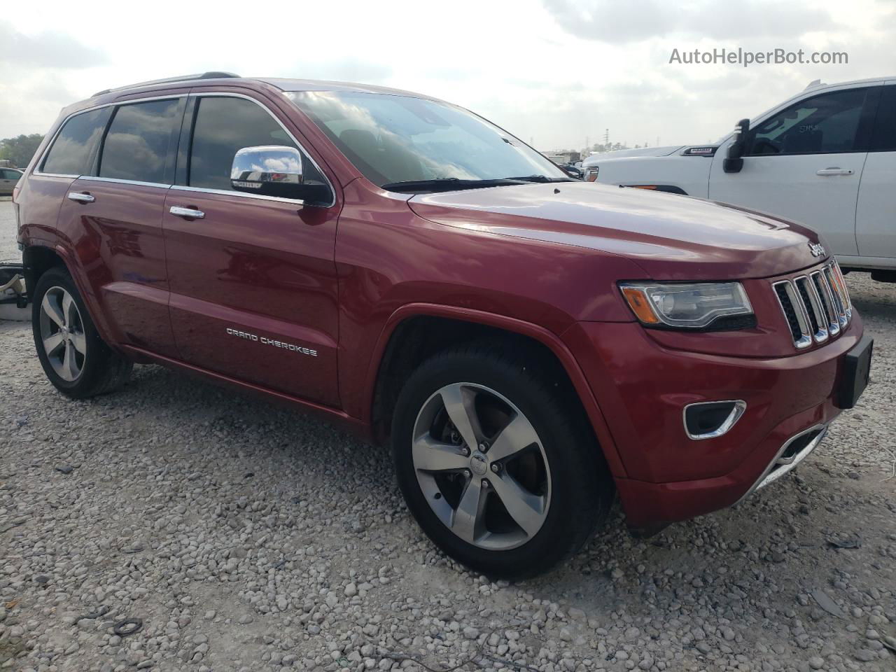 2014 Jeep Grand Cherokee Overland Red vin: 1C4RJFCT7EC265288