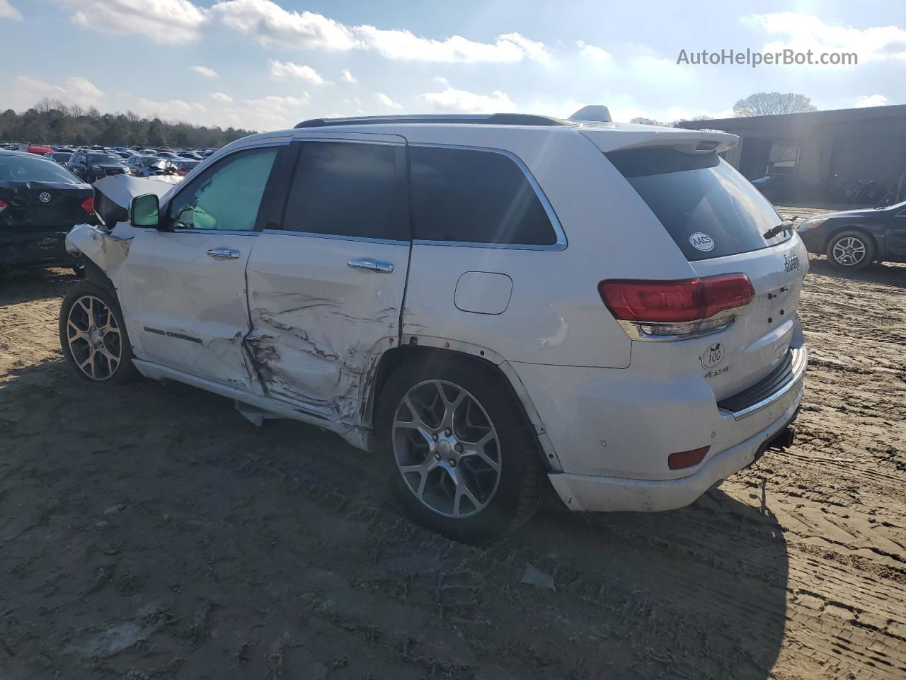 2019 Jeep Grand Cherokee Overland White vin: 1C4RJFCT7KC569524