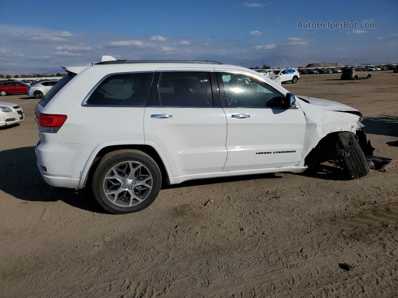 2019 Jeep Grand Cherokee Overland White vin: 1C4RJFCT8KC823208