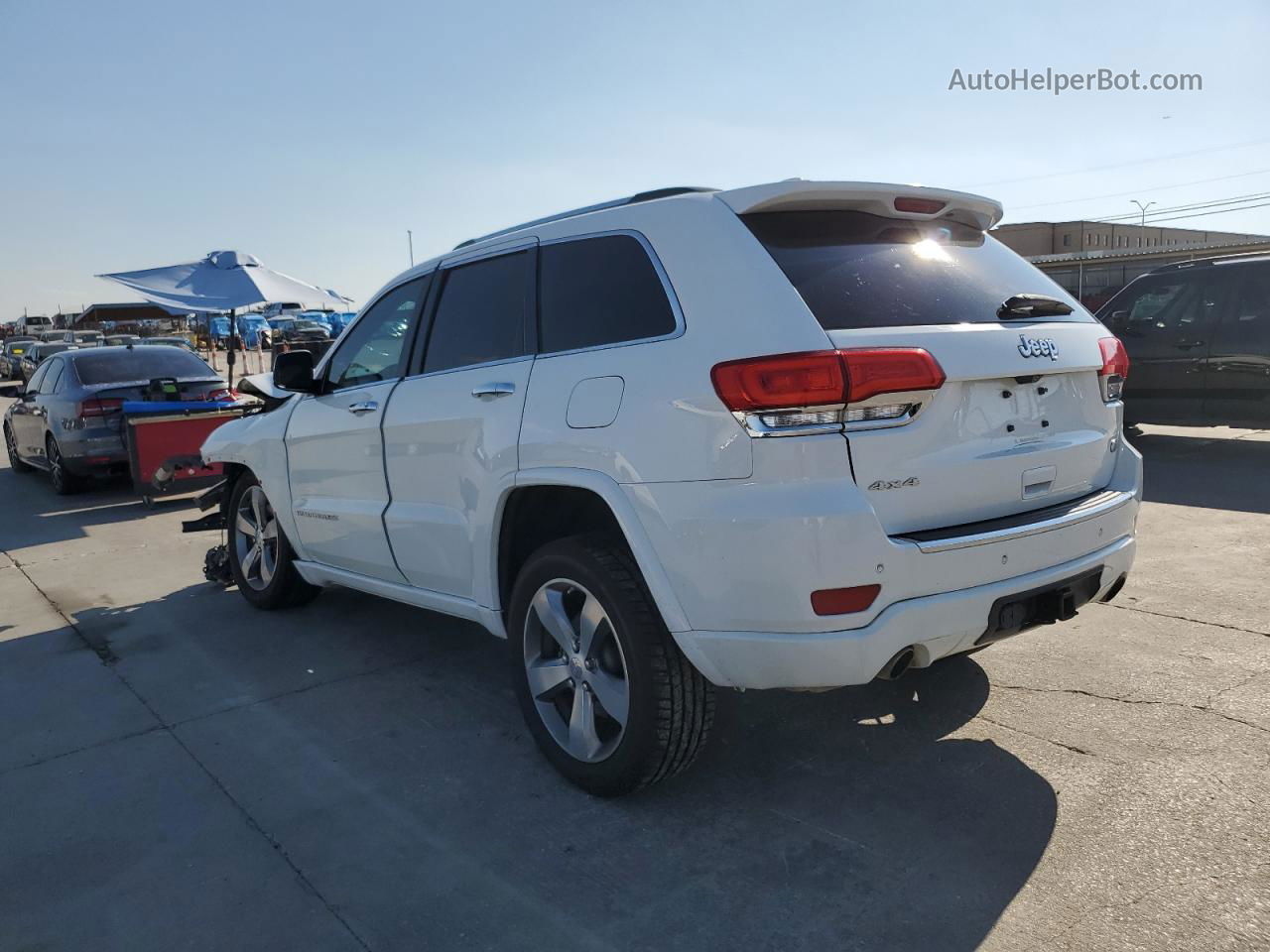 2014 Jeep Grand Cherokee Overland White vin: 1C4RJFCTXEC105227