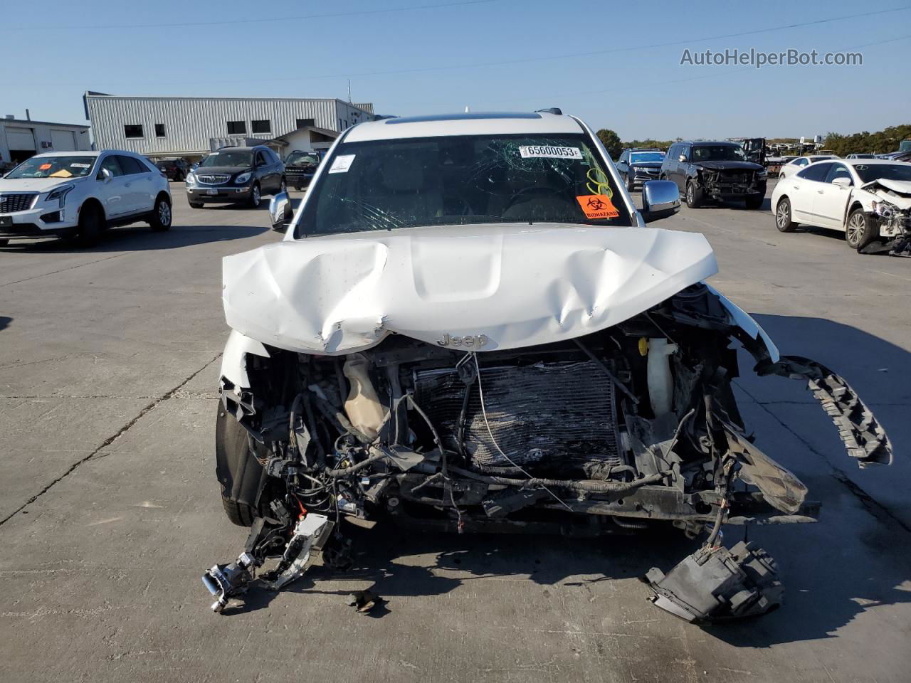 2014 Jeep Grand Cherokee Overland White vin: 1C4RJFCTXEC105227