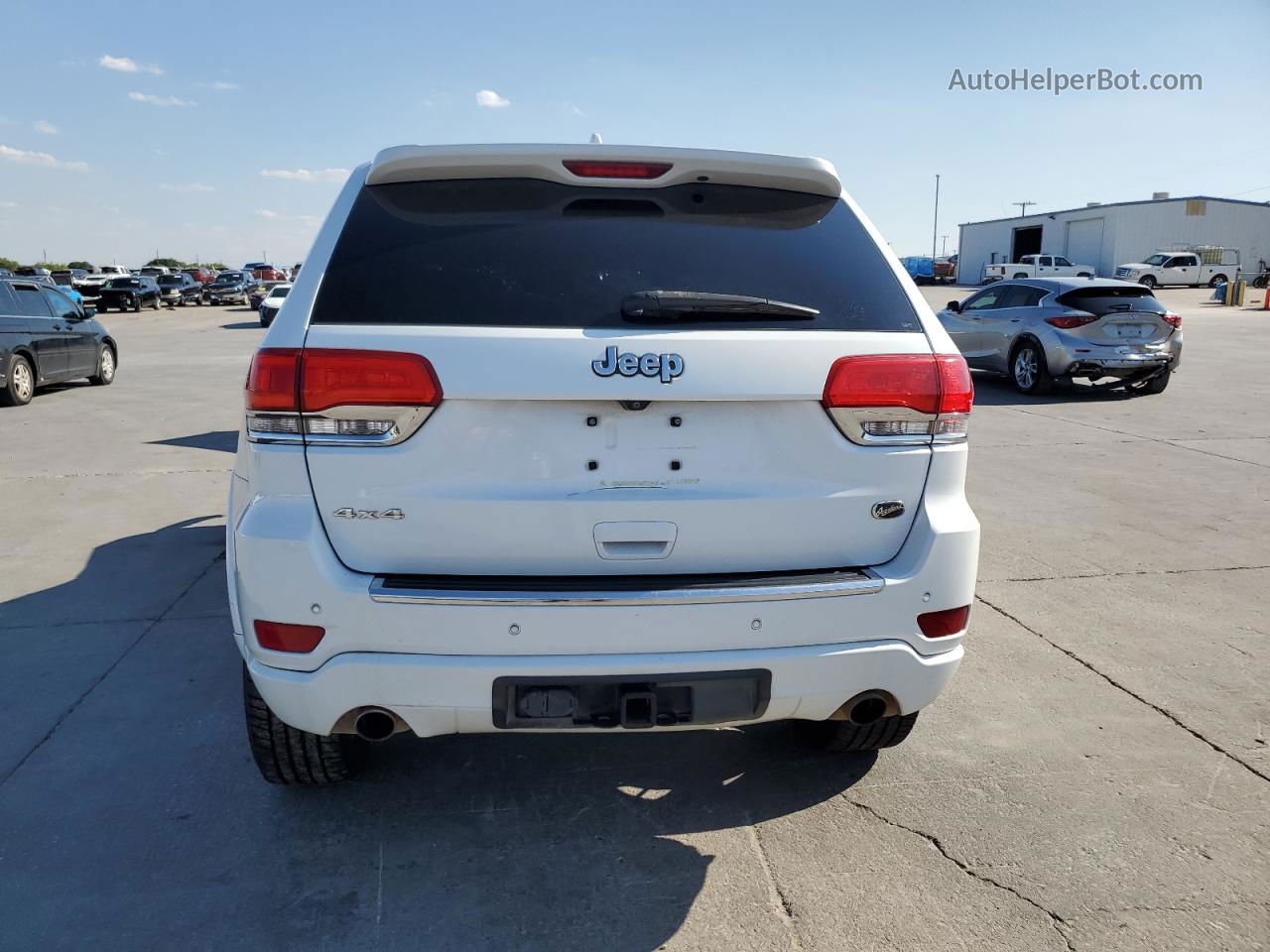 2014 Jeep Grand Cherokee Overland White vin: 1C4RJFCTXEC105227