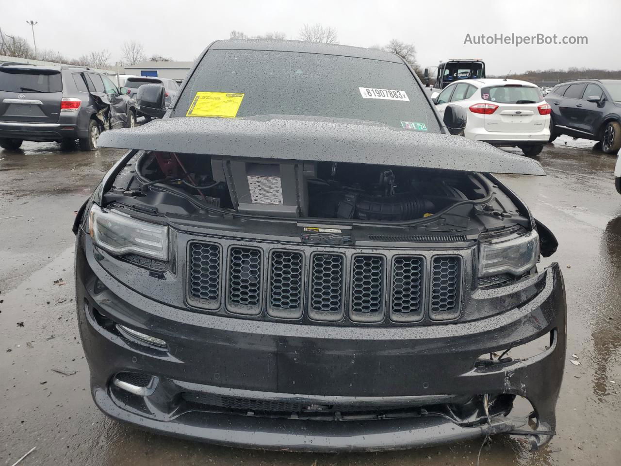 2014 Jeep Grand Cherokee Srt-8 Black vin: 1C4RJFDJ0EC242772