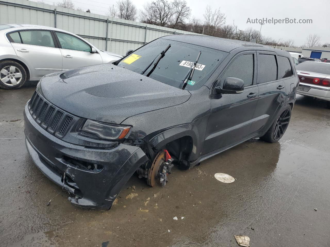 2014 Jeep Grand Cherokee Srt-8 Black vin: 1C4RJFDJ0EC242772